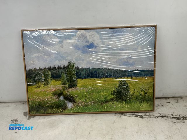 Lot 2-17180 - 1 New Green Pasture with Background Forest Canvas