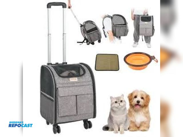 Lot 2-95095 - VEVOR pet carrier with wheels model JW-XB21212519(T802)