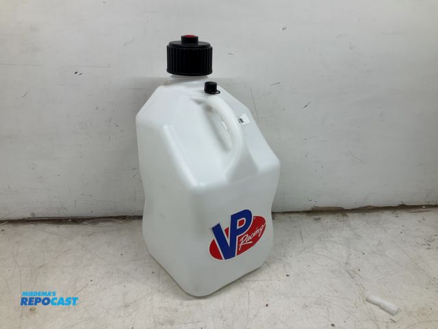 Lot 2-15646 - VP Racing 5.5 Gallon white square jug, no hose