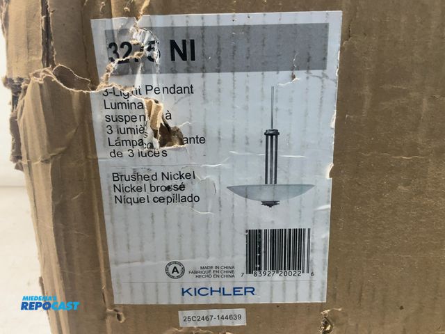 Lot 2-24673 - 3275 NI 3-Light Pendant