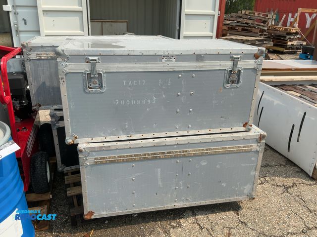 Lot 2-11185 - Lot of (2) military storage boxes