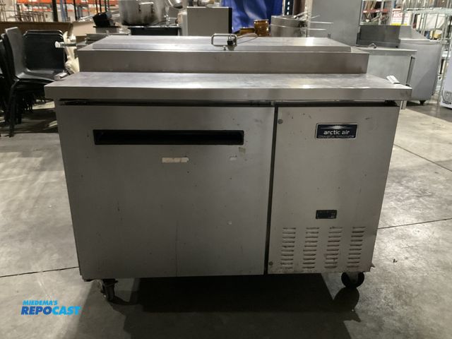 Lot 2-55016 - Refrigerated Prep Table Arctic Air, model APP48RZ Stainless Steel refrigerated commercial salad top ...