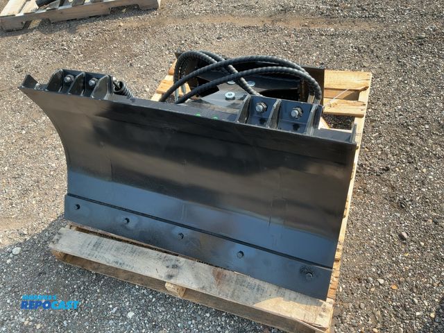 Lot 2-40247 - New SDLANCH 39" Plow Blade Mini Skid Steer Attachment, Spring Trip, Bolt on Metal Cutting Edge, Hydr...