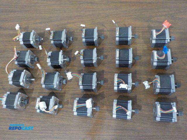 Lot 2-61942 - Lot of (20) Step Motors, Belt Drives