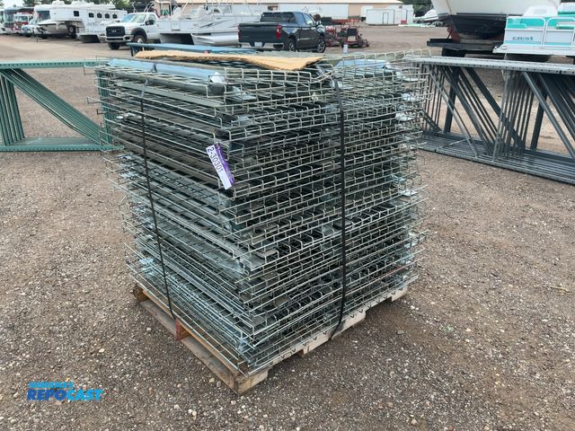 Lot 2-30301 - (50) Metal Wire Mesh Decks for 42" Deep Pallet Racking, 46" wide, some bent