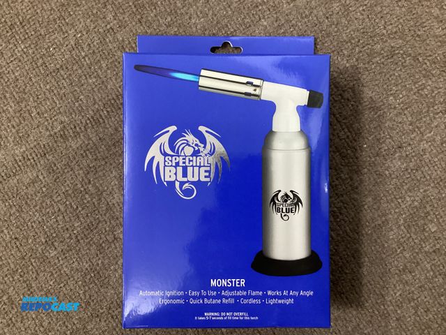 Lot 2-77794 - New Special Blue Professional Butane Torch. Automatic ignition, adjustable flame, works at any angle...