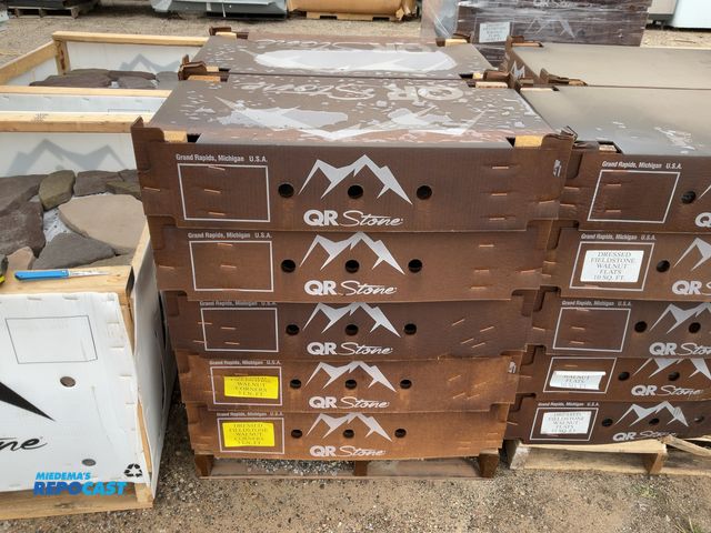 Lot 2-27550 - (10 boxes) of QR Stone dressed fieldstone walnut corners, 5 LN. FT. Per box