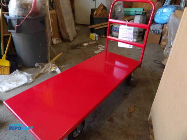 Lot 2-53345 - New Dayton Plat form Truck: 1200lb 60" L x 24" W X12 in H Deck, Solid
12ga: Deck, STH), 12001h capac...
