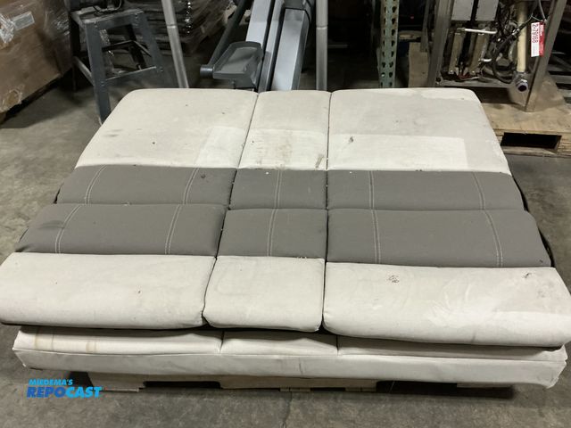 Lot 2-62686 - (2) RV Jacknife Sleeper Sofas, measures 58” x 47”. Has some stains