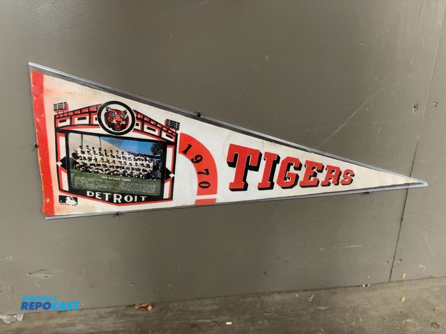 Lot 2-53304 - Detroit Tigers 1970 Season Framed Pennant