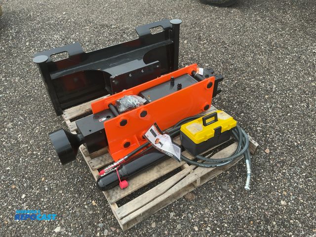 Lot 2-40771 - New Wolverine Model PD-12-08D Post Pounder Skid Steer Attachment, Quick Attach, 750 ft lb Impact Ene...