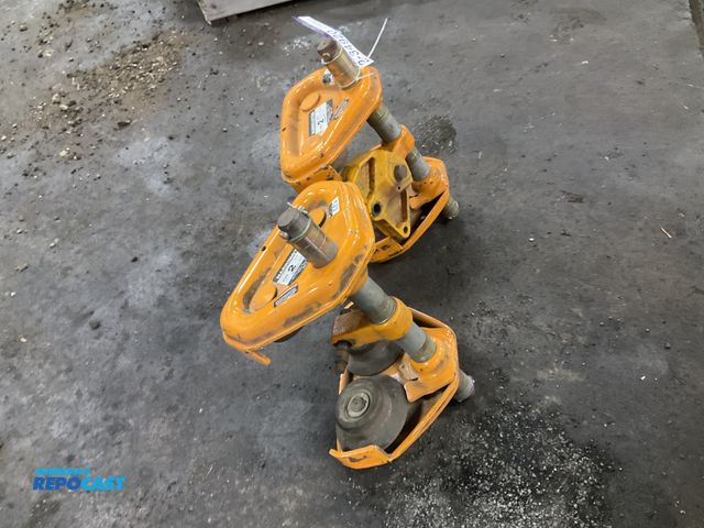 Lot 2-34920 - (2) Harrington 2-ton I-beam trolleys, used