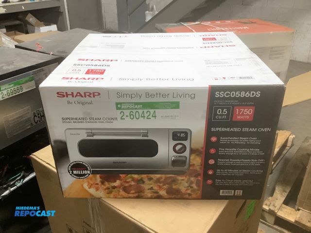 Lot 2-17044 - Sharp Super Heated Steam Oven, Countertop Oven. 0.5 CuF, 1750 watt