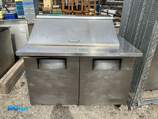 Lot 2-99017 - True 2-door Sandwich Prep M#TSSU4818MB measuring 48.5” x 34” x 46”