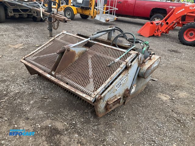 Lot 2-41005 - Bobcat 60” landscape rake 5A skid steer attachment, has hydraulic hoses with quick couplers, scatter...