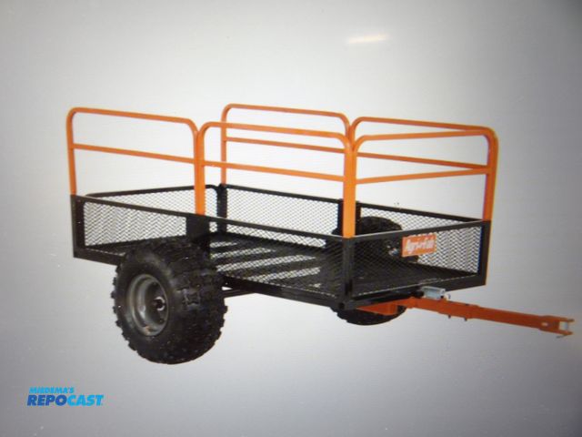 Lot 2-51074 - new agri-fab ATV/UTV cart, 2 wheels, 1,250lb load cap., 88 1/16"l x 52 1/2"w x 35 3/4"h, 18" wheel d...