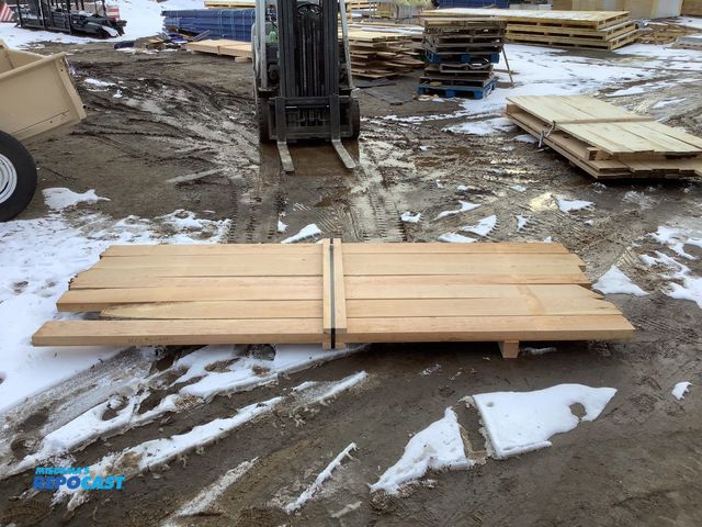 Lot 2-19679 - 26013 8/4 cherry 1 layer 45 inches wide 8-9 feet long