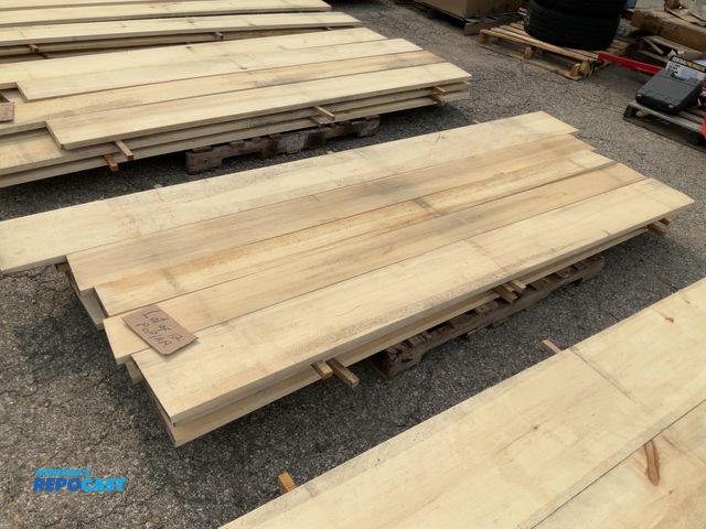 Lot 2-11219 - (12) popular rough cut lumber - approx. 4/4 x 5-11"w x 8'5"-9'5" long