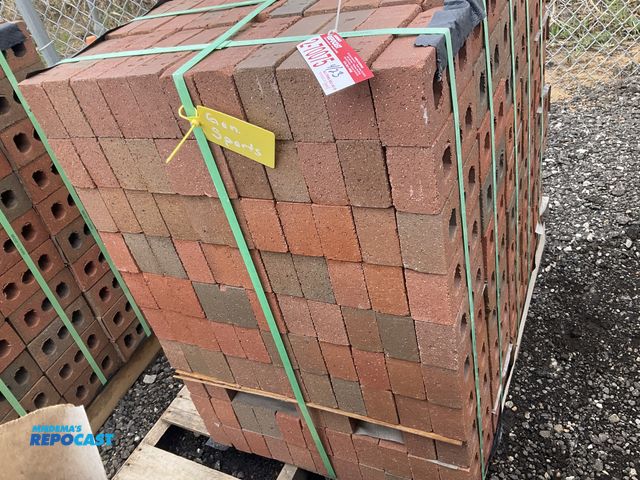 Lot 2-70075 - New Belden Brick Company (1) Pallet of MOD RUBIGO BLD VEL 082527 Rubigo Red Velour Brick