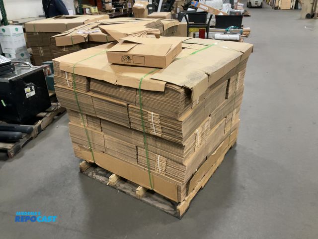 Lot 2-39437 - Lot of (500) cardboard shipping boxes, 16” x 3” x 12”