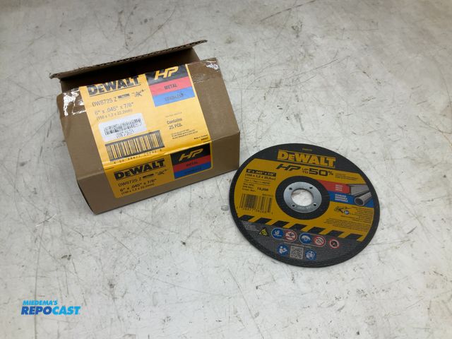 Lot 2-33784 - 25 DeWalt metal cutting blade 6" x .045 x 7/8"