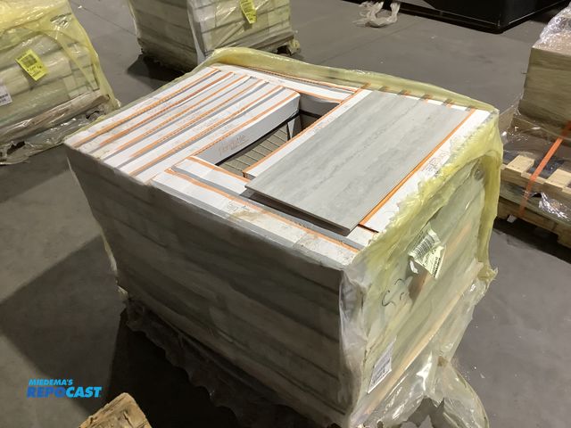 Lot 2-34950 - Skid lot of Florida porcelain tiles each 12” x 24” - 7 pieces per box