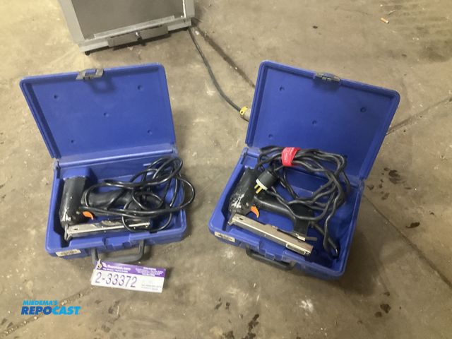 Lot 2-33372 - (2) Duo-Fast electric staple guns with cases