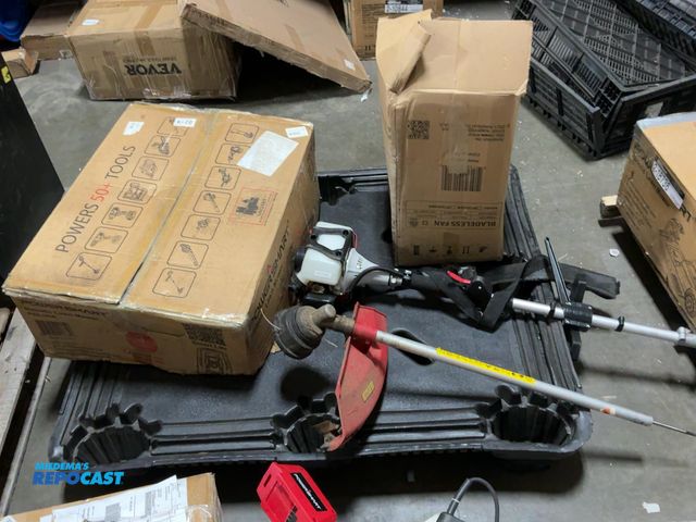 Lot 2-18734 - Powersmart robotic lawn mower, Mitcent bladeless fan &amp; air purifier, &amp; a string trimmer.