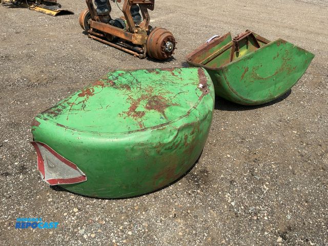 Lot 2-34348 - (2) Used Orchard Tractor Fenders, approx. 23" wide, have dents