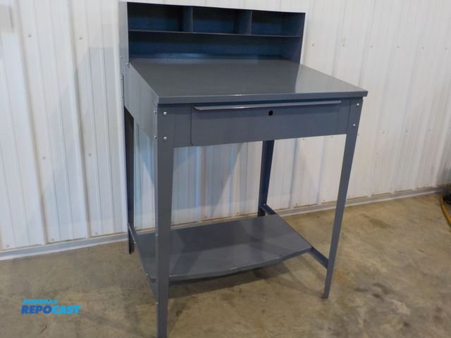 Lot 2-34206 - Industrial personal workstation. One pull out drawer. Upper cubbies. Bottom shelf. 34" w x 30"d x 42...
