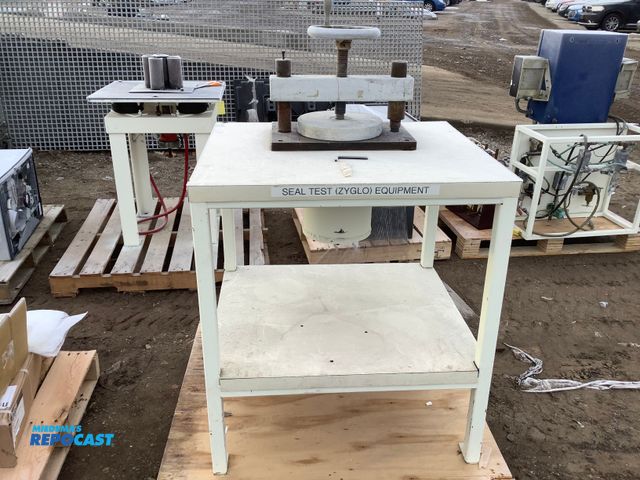 Lot 2-77929 - White Seal Test (Zyglo) Equiptment Table measuring 30.5” x 26.5” x 34”