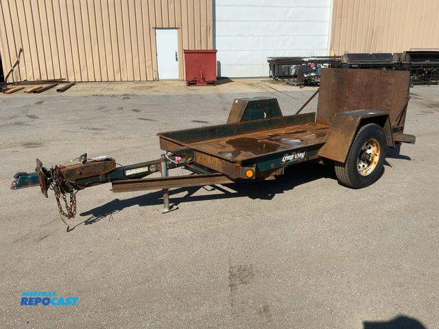 Lot 2-33558 - 2012 RediHaul 9’ Manual Tilt Single Axle Equipment Trailer 34” Long Flip Down Metal Ramp, Torsion Ax...