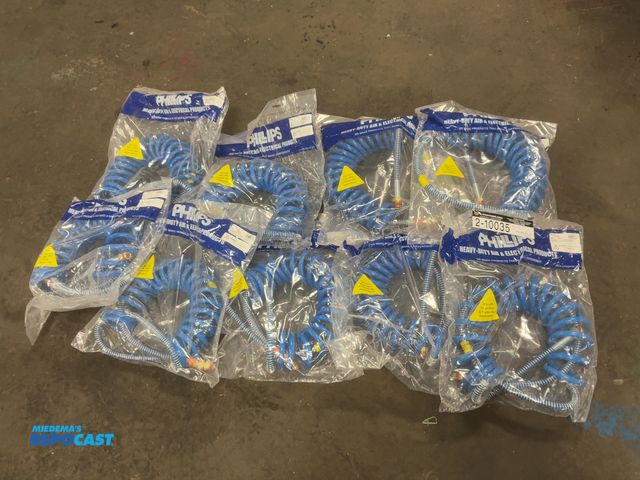 Lot 2-10035 - (9) New Phillips 11-339 Blue Coiled Air Hoses, 15’