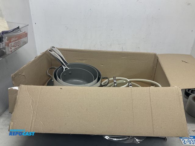Lot 2-93875 - Box of Mixed New Teflon Coated Cookware
