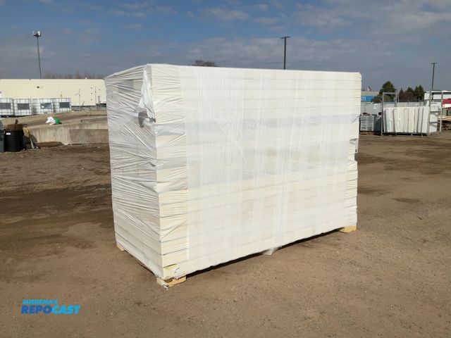 Lot 2-65653 - Lot (54) 3-1/2 x 16 x 96 Sheets of Polyiso Insulation w/ White Face