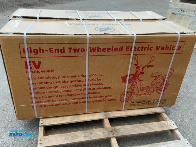 Lot 2-44679 - New SDLANCH EV Electric Scooter, Battery Operated, Steel Frame, Painted Plastic Shell, LED Running L...