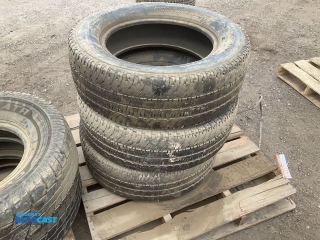 Lot 2-43271 - (3) outdated Michelin 275/65R20 tires, used, date of manufacture on all three is from 2015
