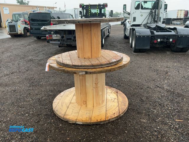Lot 2-40331 - (2) Used Wood Spools, 47" diameter x 27-1/2" and 60" diameter x 37"
