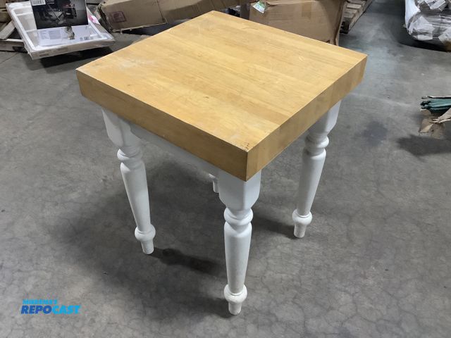Lot 2-23103 - Square wooden end table approx. 24” x 24” x 32”