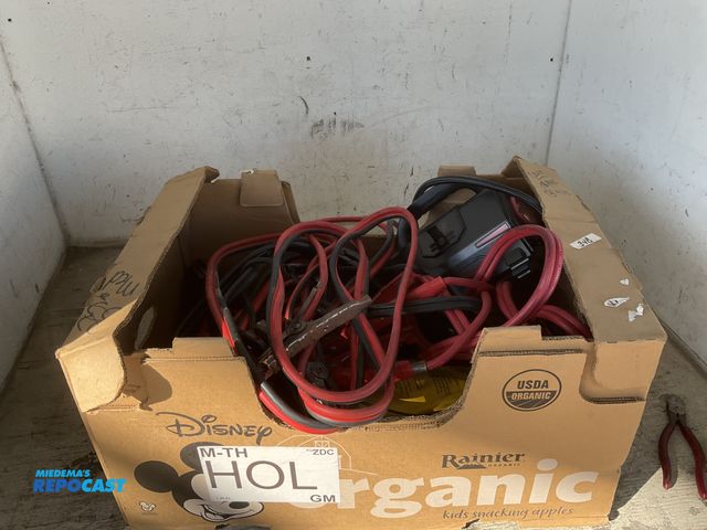 Lot 2-55536 - Box of many used and gently used jumper cables. All proceeds go to Helen Devos Children’s Hospital.