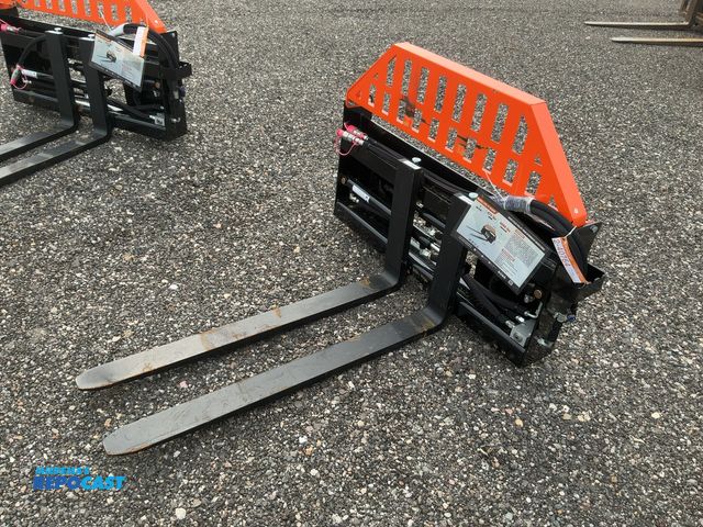 Lot 2-40764 - New Wolverine Fork Positioning Pallet Forks Skid Steer Attachment, Model PFA-11-3300G, 48" Long x 4"...