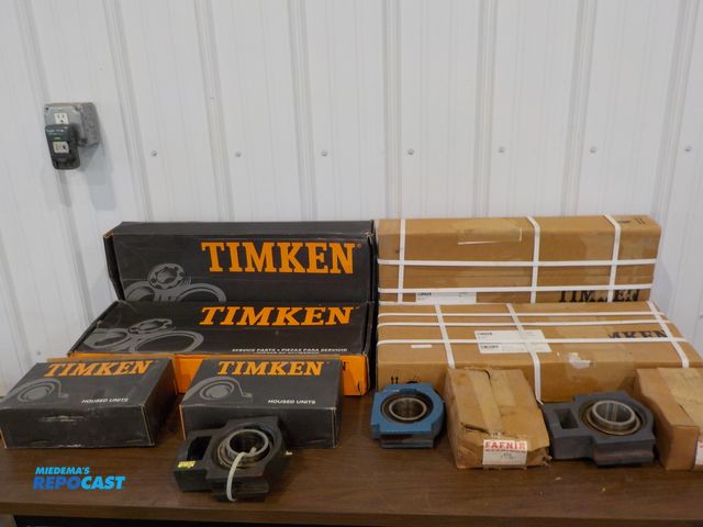 Lot 2-37888 - Lot of Timken bearings and adjustors. (4) Tinken NLTU7 adjustors, (4) 2 7/16" bearings to fit adjust...