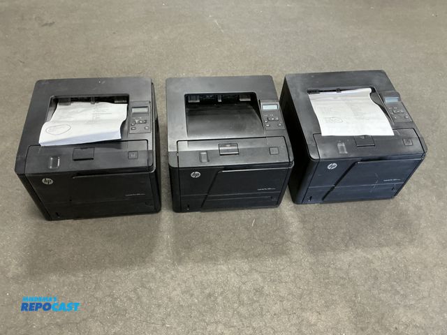 Lot 2-99282 - lot of 3 HP laserjet M400dne printers, all working