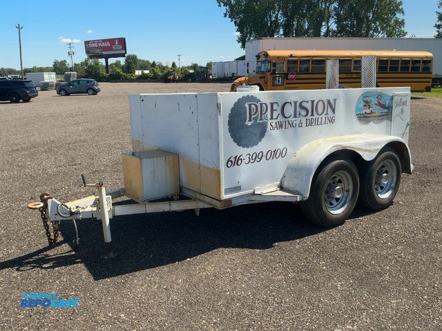 Lot 2-40617 - 1989 Assembled 10' Tandem Axle Concrete Saw Hauling Trailer