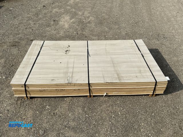 Lot 2-74063 - New Stack of various Panels - 5/32 x 48” x 48” New Albany Chestnut
