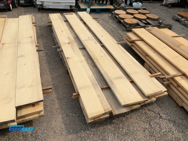 Lot 2-11221 - (12) popular rough cut lumber - approx. 4/4 x 4" - 9-1/2""w x 9'5" long