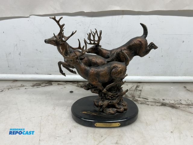 Lot 2-53655 - Friends of NRA Marc Pierce “Living Large” Bronze Deer Sculpture(DOBSON)