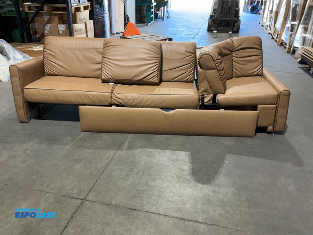 Lot 2-77444 - RV Sectional Sofa- No Hardware to Connect Pieces- 114”x36”