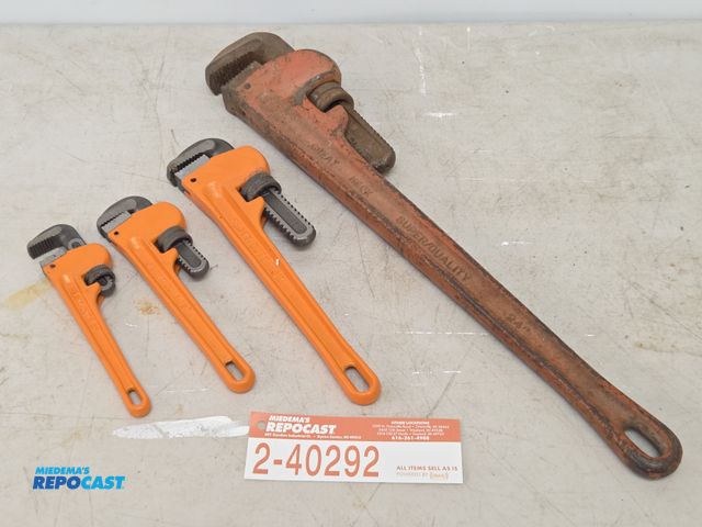 Lot 2-40292 - lot of pipe wrenches