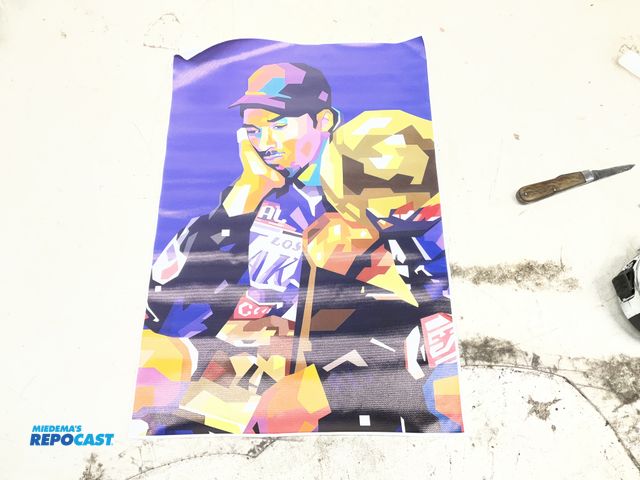 Lot 2-60965 - (1) 12” x 18” decorative vinyl type material poster